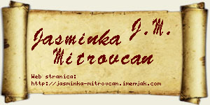 Jasminka Mitrovčan vizit kartica